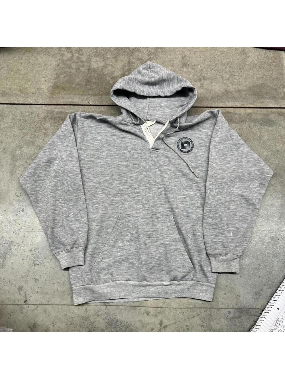 vintage rochester institute of technology grey collegiate made in usa hoodie